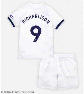 Tottenham Hotspur Richarlison #9 Replik Heimtrikot Kinder 2023-24 Kurzarm (+ Kurze Hosen)